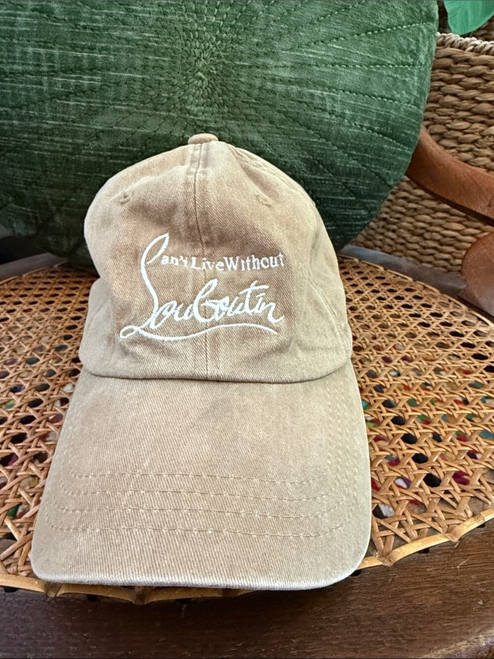 Nissi Tan Can’t Live Without Louboutin Adjustable Femme Ball Cap Hat